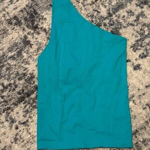 Nikibiki Teal Asymmetrical Tank Top nwt